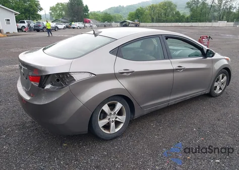2012 Hyundai Elantra Gls from USA, damaged, VIN 5NPDH4AE4CH101447